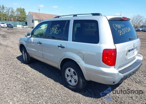 2005 Honda Pilot Ex-L из США, поврежденный, VIN 5FNYF186X5B005442